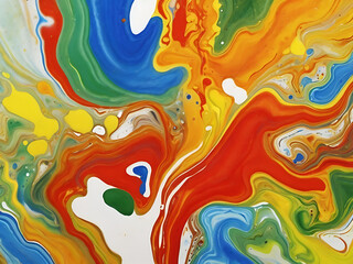 abstract colourful marble pattern acryl paint texture wallpaper background full of colors