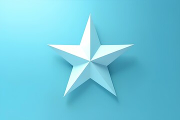 Obraz premium blue star on white background