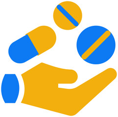 treatment Icon. Medical and healthcare icon. Flat icon style