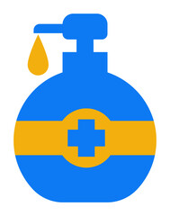 hand sanitizer Icon. Medical and healthcare icon. Flat icon style