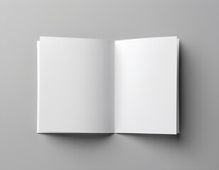 empty invitation paper bi-fold horizontal vertical isolated on gray background