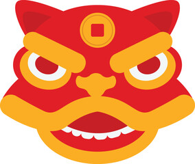 Chinese New Year Lion Dance Icon