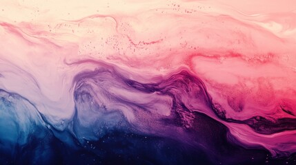 Fototapeta premium Abstract Pink and Blue Fluid Art Swirl - Serene, Dreamy Background