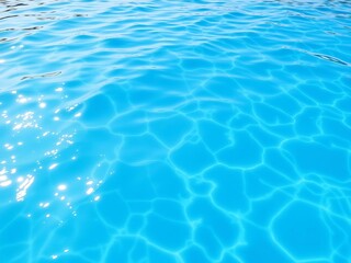 Obraz premium Soothing ripples reflecting sunlight in serene swimming pool, sunny day, serene