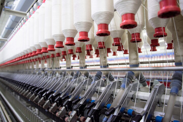 Mechanical equipment in spinning mill operation