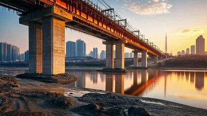 Engineers use advanced bridge construction techniques for real estate infrastructure development.