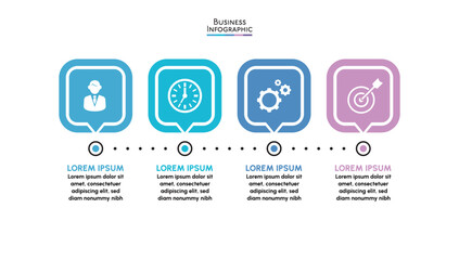 Business data visualization. timeline infographic icons designed for abstract background template milestone element modern diagram process technology digital marketing data presentation chart Vector