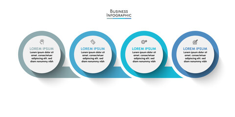 Business data visualization. timeline infographic icons designed for abstract background template milestone element modern diagram process technology digital marketing data presentation chart Vector