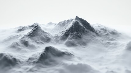 Obraz premium Minimalist Mountain Scenery in Nature