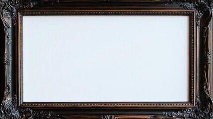 An ornate empty frame, ready for artwork or decoration.