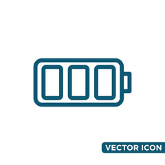 Simple Battery Icon Design Template 