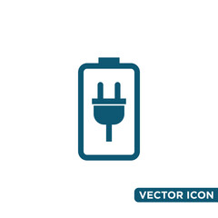 Simple Battery Icon Design Template 