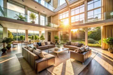 Experience a luxurious modern home through captivating 4K drone photography: aerial interior and exterior views.