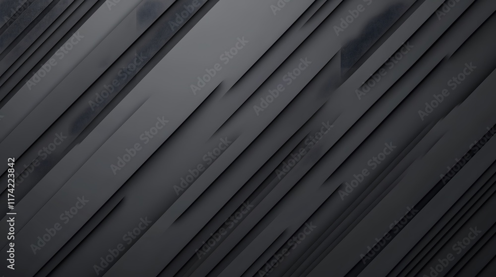 Poster diagonal dark grey stripe pattern