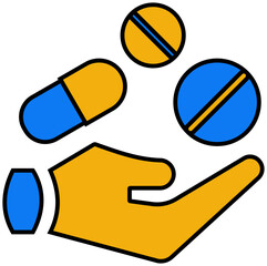 Treatment Icon. Medical and healthcare icon. Filled outline icon style