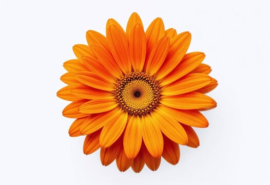 Vibrant orange flower blossom detailed petals and central disc A perfect symbol of summer