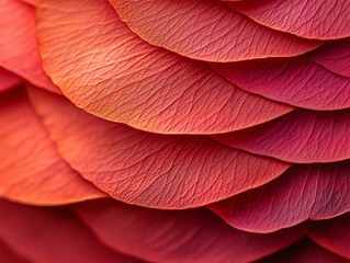 Obraz premium Abstract macro of petal textures with contrasting light and shadows, flora depth, natural artistry