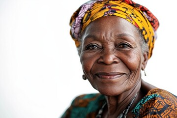 Obraz premium Elderly African women, with vibrant expressions and traditional attire, offer powerful visuals for campaigns celebrating diversity, heritage, and cultural pride.