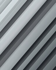 Obraz premium Diagonal Gray Stripes Abstract Design