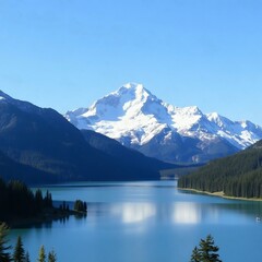 Naklejka premium lake louise banff national park country