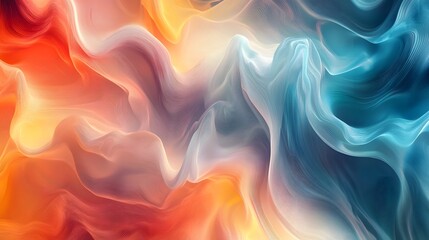 Obraz premium Abstract technology background features a mesmerizing display of cool waves, creating a visually captivating and dynamic backdrop that evokes a sense of innovation 