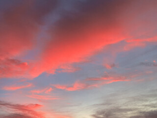 Fototapeta premium sky with colorful clouds during sunset