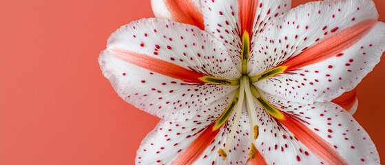 Macro of a flower displaying harmonious blending of colors and veins, flora unity, natural elegance
