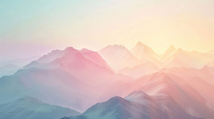 sunset in the mountains