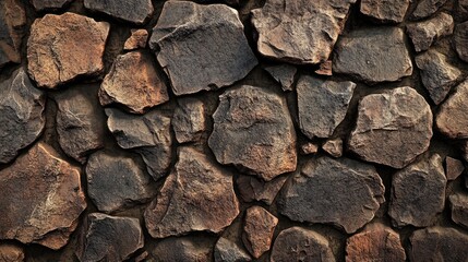 Fototapeta premium 3D Rendered Textured Stone Wall Background for Architectural and Design Projects