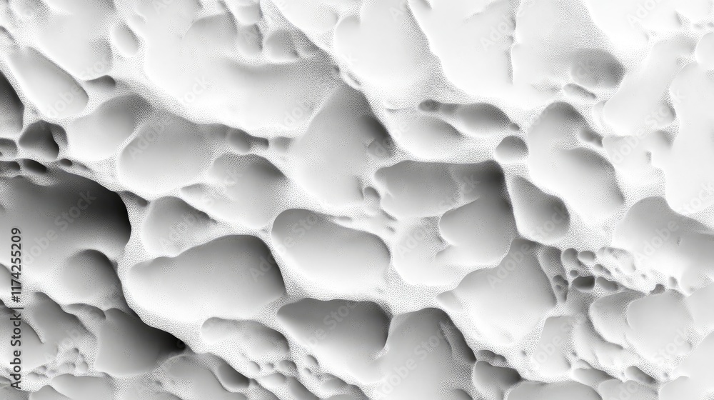 Poster 3d abstract white textured background with grainy surfaces and organic patterns for creative design 