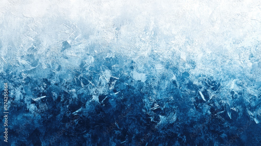 Poster Cool Tone Abstract Gradient Background with Textured Bluish Layers for Design and Art Usage