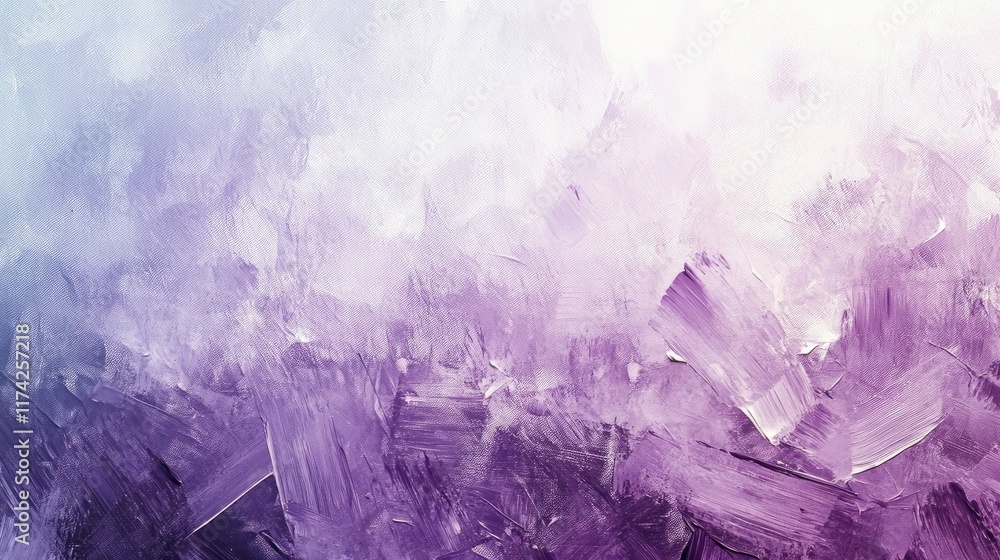 Poster cool abstract ice blue canvas art with brush stroke textures in plum and taupe hues ideal for contem