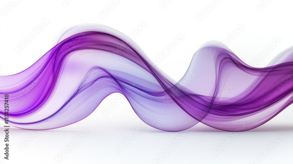 Poster abstract purple wave form in fluid motion creating a modern 3d design for backgrounds and creative v