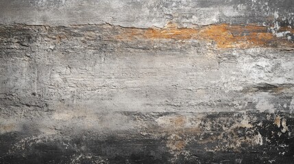 Obraz premium Urban Abstract Concrete Wall Texture with Weathered Cracks and Patina for Artistic Backgrounds and Architectural Designs