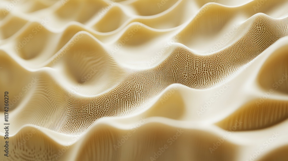 Poster 3d abstract wavy texture with subtle grain effect ideal for use as a smooth background in digital de