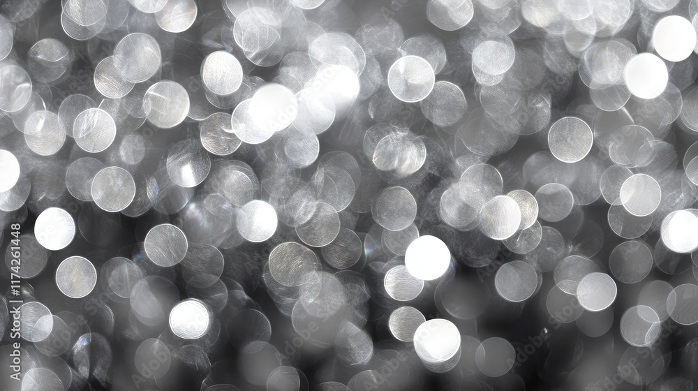 Poster emerald and gray abstract bokeh backdrop with shiny defocused circles for digital art and disco part