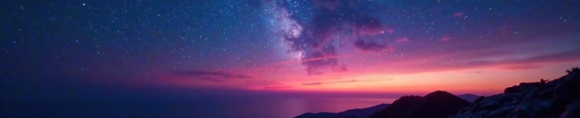 Fototapeta premium Shallow depth of field focusing on the starry sky, sky, twilight, stars