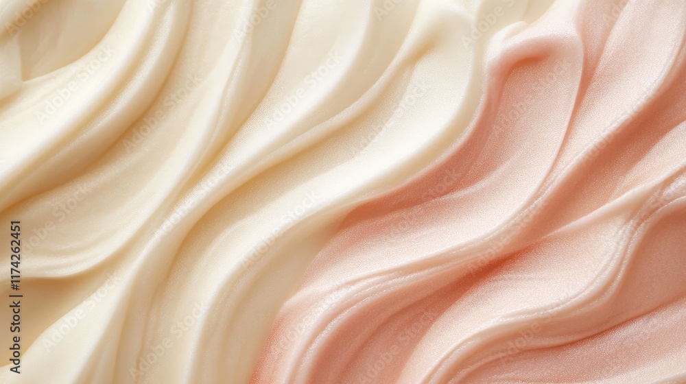 Poster soft cream and pink wave texture for elegant backgrounds perfect for web design brochures events and