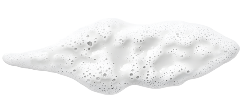 Soap foam or shampoo Soap foam texture or shampoo surface with bubble isolated with clipping path on background. - Powered by Adobe