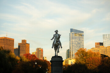 George Washington Statue in Boston