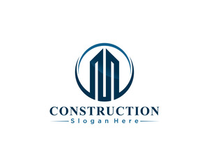 Building construction logo
