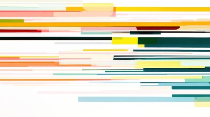 Colorful stripes on white background
