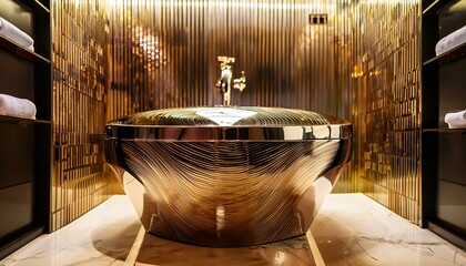 A golden retreat is a sanctuary of relaxation.  