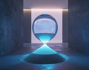 Futuristic Hourglass