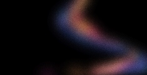 abstract background dark grainy noise Glowing abstract shape gradient background, noise texture futuristic dynamic poster header cover wallpaper banner backdrop design on black background