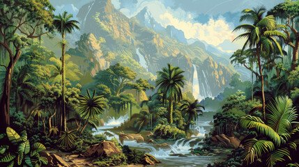tropical coral reef with tropical fishes