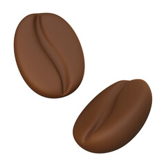 roasted coffee bean 3D icon