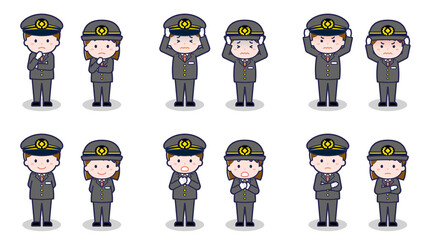 運転士の男女 05