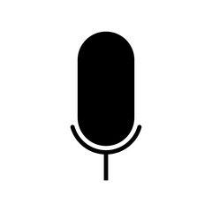 microphone on white background