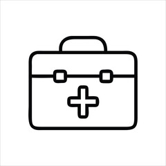 first aid kit icon for emergency and healthcare designs